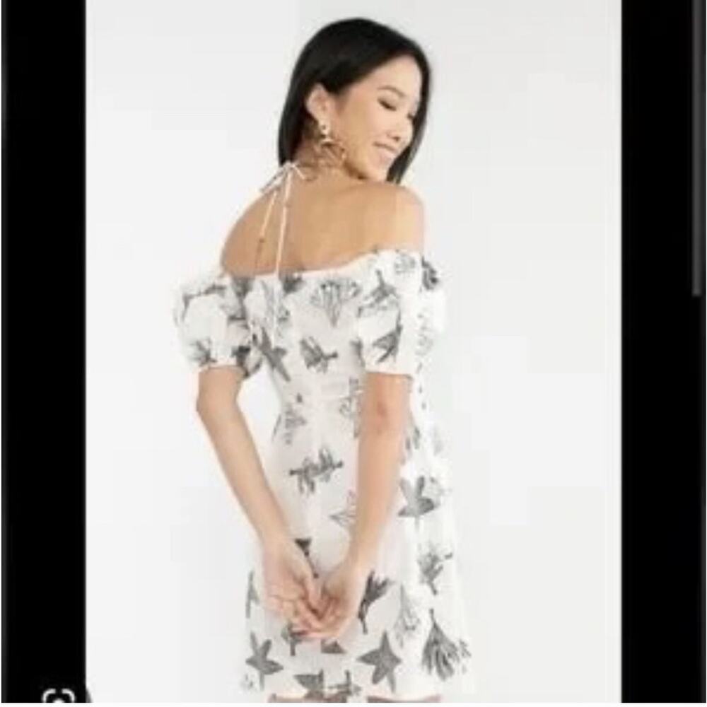 Never Fully Dressed White Reef Rocco Curve Cotton Halter Mini Dress Sz 20 NWT - Picture 3 of 10